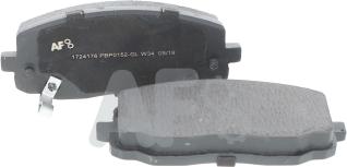 Automotor France PBP0152 - Brake Pad Set, disc brake autospares.lv