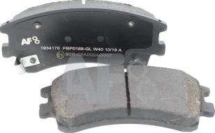 Automotor France PBP0168 - Brake Pad Set, disc brake autospares.lv