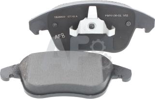 Automotor France PBP0136 - Brake Pad Set, disc brake autospares.lv