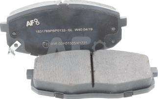 Automotor France PBP0132 - Brake Pad Set, disc brake autospares.lv