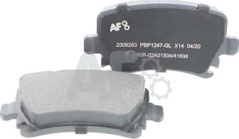 Automotor France PBP1247 - Brake Pad Set, disc brake autospares.lv