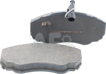 Automotor France PBP8061 - Brake Pad Set, disc brake autospares.lv