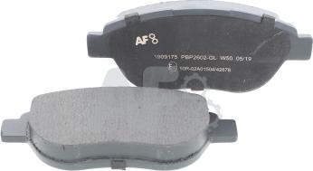 Automotor France PBP2602 - Brake Pad Set, disc brake autospares.lv