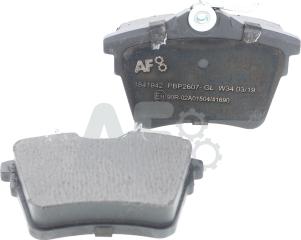 Automotor France PBP2607 - Brake Pad Set, disc brake autospares.lv
