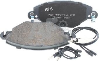 Automotor France PBP2002 - Brake Pad Set, disc brake autospares.lv