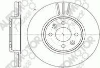 Automotor France PDC9446 - Brake Disc autospares.lv