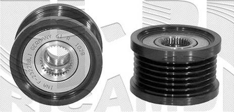 Autoteam A04108 - Pulley, alternator, freewheel clutch autospares.lv