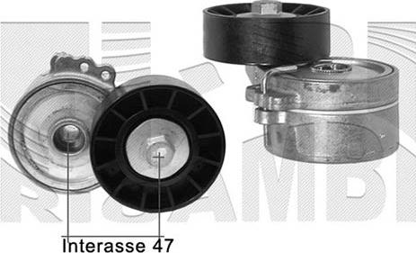 Autoteam A05032 - Belt Tensioner, v-ribbed belt autospares.lv