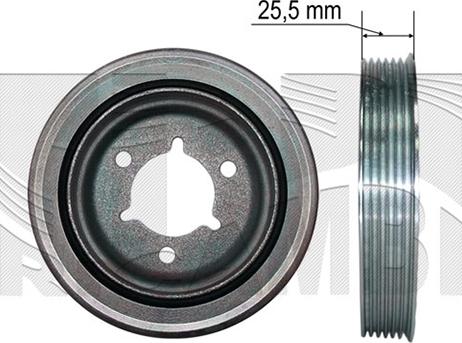 Autoteam A06556 - Belt Pulley, crankshaft autospares.lv