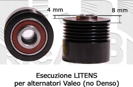 Autoteam A06056 - Pulley, alternator, freewheel clutch autospares.lv