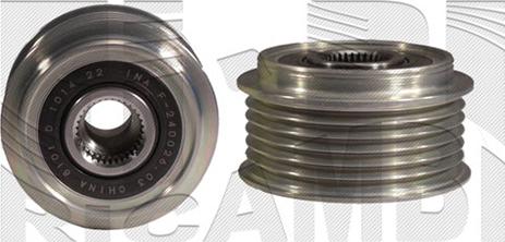 Autoteam A06700 - Pulley, alternator, freewheel clutch autospares.lv