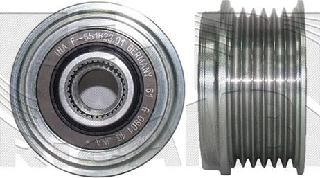 Autoteam A08556 - Pulley, alternator, freewheel clutch autospares.lv