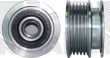 Autoteam A08140 - Pulley, alternator, freewheel clutch autospares.lv