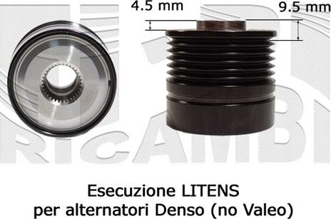 Autoteam A07496 - Pulley, alternator, freewheel clutch autospares.lv