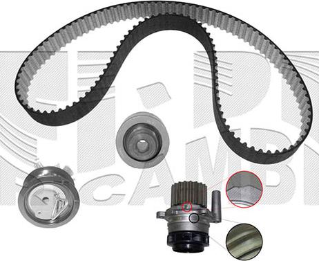 Autoteam KATW1263B - Water Pump & Timing Belt Set autospares.lv