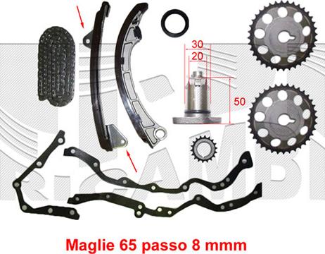 Autoteam KCA038 - Timing Chain Kit autospares.lv