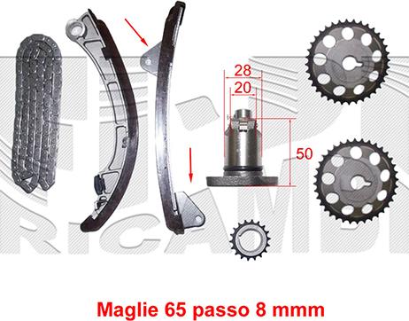 Autoteam KCA023 - Timing Chain Kit autospares.lv