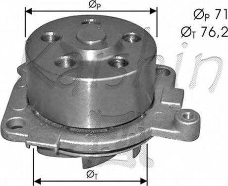 Autoteam WPA405 - Water Pump autospares.lv