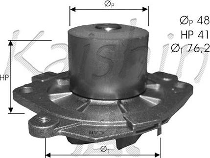 Autoteam WPA372 - Water Pump autospares.lv