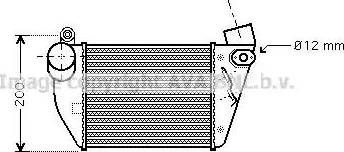 Ava Quality Cooling AI 4224 - Intercooler, charger autospares.lv