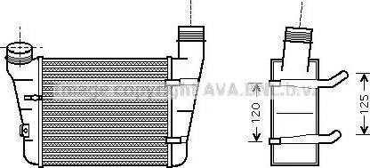 Ava Quality Cooling AI 4221 - Intercooler, charger autospares.lv