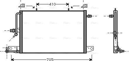 Ava Quality Cooling AI 5117 - Condenser, air conditioning autospares.lv