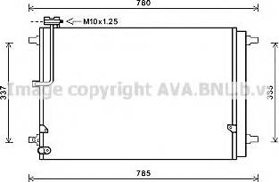 Ava Quality Cooling AI5368 - Condenser, air conditioning autospares.lv