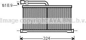 Ava Quality Cooling AI 6296 - Heat Exchanger, interior heating autospares.lv