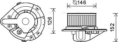 Ava Quality Cooling AI8501 - Interior Blower autospares.lv