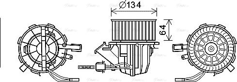 Ava Quality Cooling AI8391 - Interior Blower autospares.lv