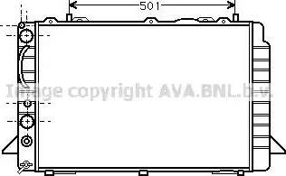 Ava Quality Cooling AI 2092 - Radiator, engine cooling autospares.lv
