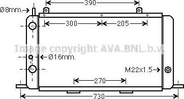 Ava Quality Cooling AI 2018 - Radiator, engine cooling autospares.lv