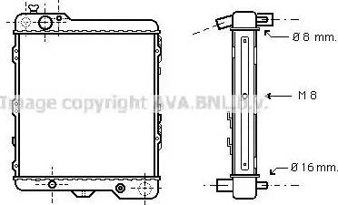 Ava Quality Cooling AI 2017 - Radiator, engine cooling autospares.lv