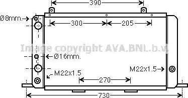 Ava Quality Cooling AI 2025 - Radiator, engine cooling autospares.lv