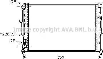 Ava Quality Cooling AI 2123 - Radiator, engine cooling autospares.lv