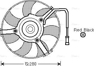 Ava Quality Cooling AI 7504 - Fan, radiator autospares.lv