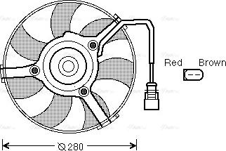 Ava Quality Cooling AI 7516 - Fan, radiator autospares.lv