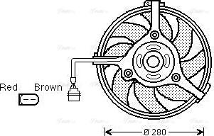 Ava Quality Cooling AI 7510 - Fan, radiator autospares.lv