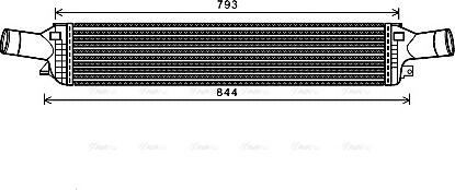 Ava Quality Cooling AIA4319 - Intercooler, charger autospares.lv