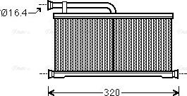 Ava Quality Cooling AIA6397 - Heat Exchanger, interior heating autospares.lv