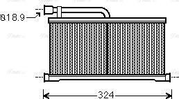 Ava Quality Cooling AIA6296 - Heat Exchanger, interior heating autospares.lv
