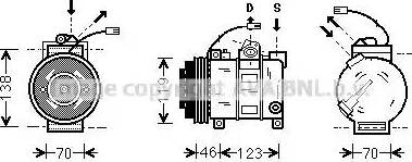 Ava Quality Cooling AI K015 - Compressor, air conditioning autospares.lv