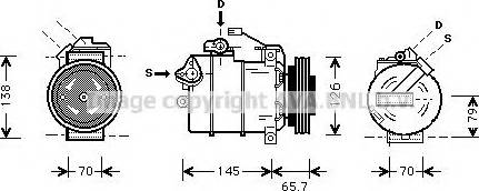 Ava Quality Cooling AIAK151 - Compressor, air conditioning autospares.lv