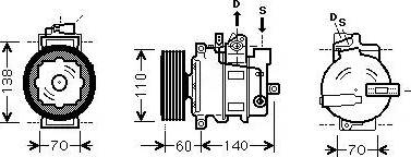 Ava Quality Cooling AIAK269 - Compressor, air conditioning autospares.lv