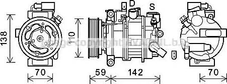 Ava Quality Cooling AIK402 - Compressor, air conditioning autospares.lv