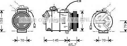 Ava Quality Cooling AI K151 - Compressor, air conditioning autospares.lv