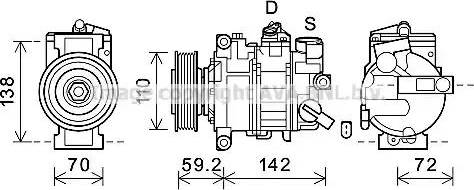 Ava Quality Cooling AIK399 - Compressor, air conditioning autospares.lv