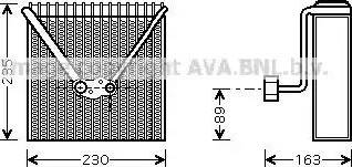 Ava Quality Cooling AI V022 - Evaporator, air conditioning autospares.lv