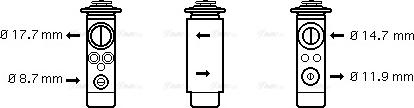 Ava Quality Cooling AL 1024 - Expansion Valve, air conditioning autospares.lv