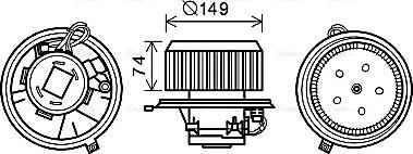 Ava Quality Cooling AL8138 - Interior Blower autospares.lv